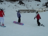 Ramona (re) und ich (li) in der Snowboardschule