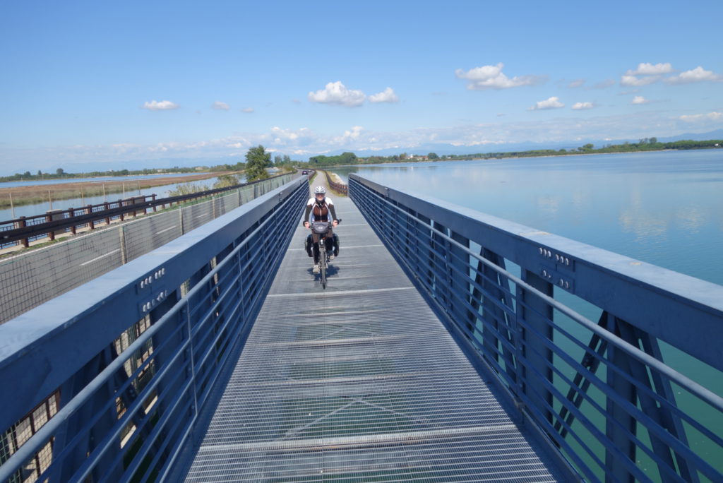 Auf dem Eurovelo 8 kurz vor Grado