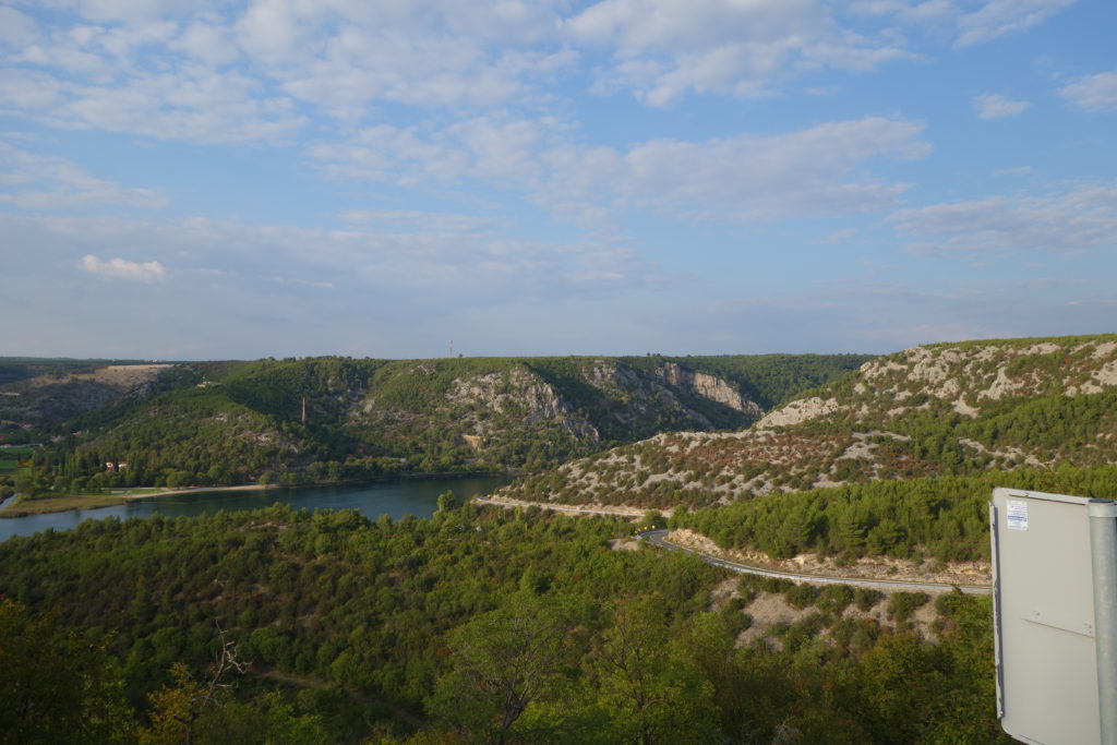 Der Blick von oben auf den Nationalpark,.