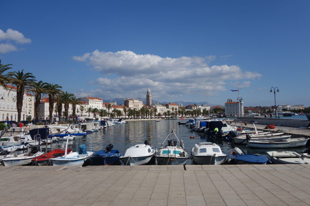 Im Hafen von Split.