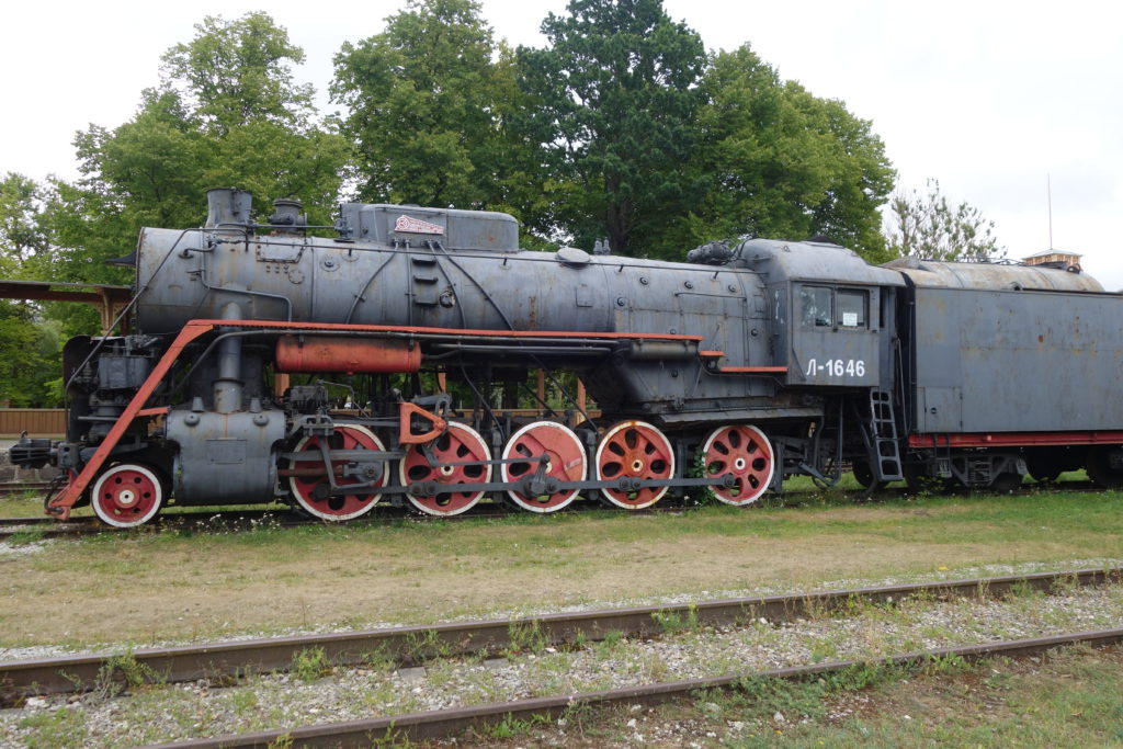 Eine der alten russischen Loks in Haapsalu